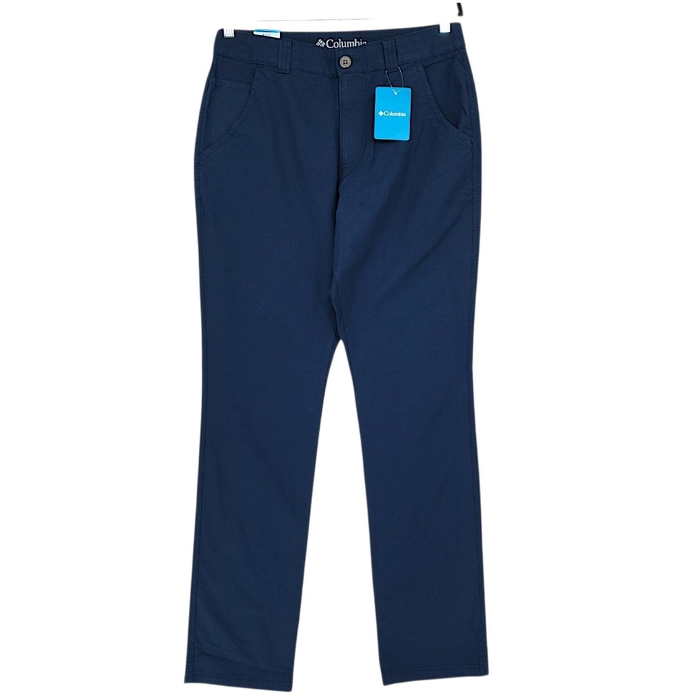Columbia Active Fit Pants 32x34 Mens Collegiate Navy Stretch Ripstop Hiking NEW